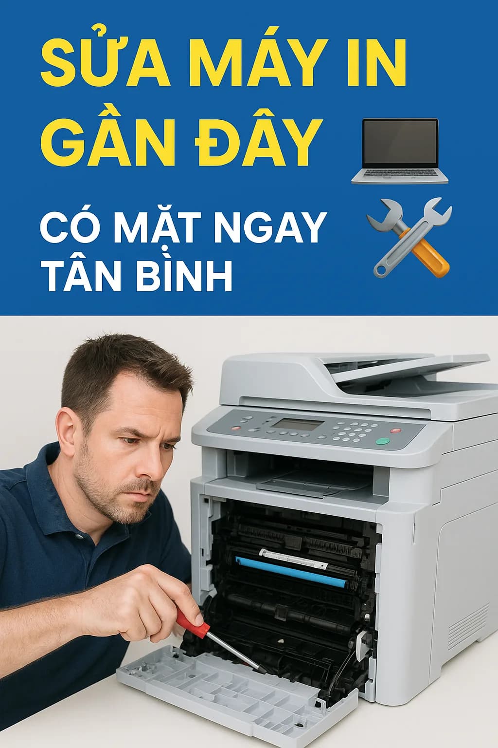 Sửa máy in gần đây Tân Bình - kiểm tra tận nơi