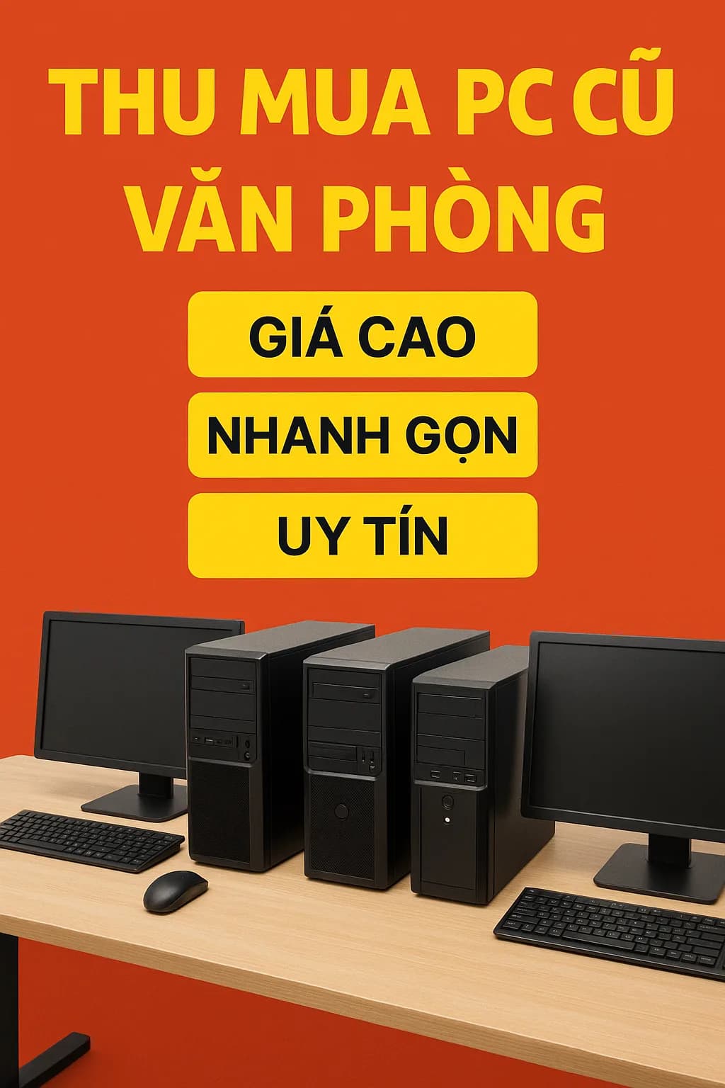 Dịch Vụ Thu Mua PC Cũ Thanh Lý Văn Phòng Trọn Gói Giá Cao – Nhanh Chóng – Uy Tín