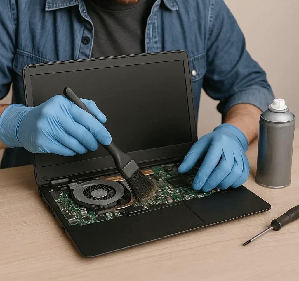 Thay tản nhiệt laptop Tân Bình - kiểm tra nóng máy, quạt kêu