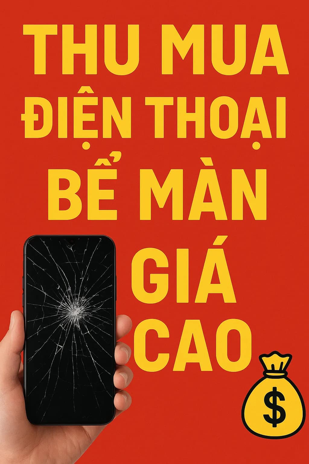 Thu mua điện thoại cũ bị bể màn hình giá tốt