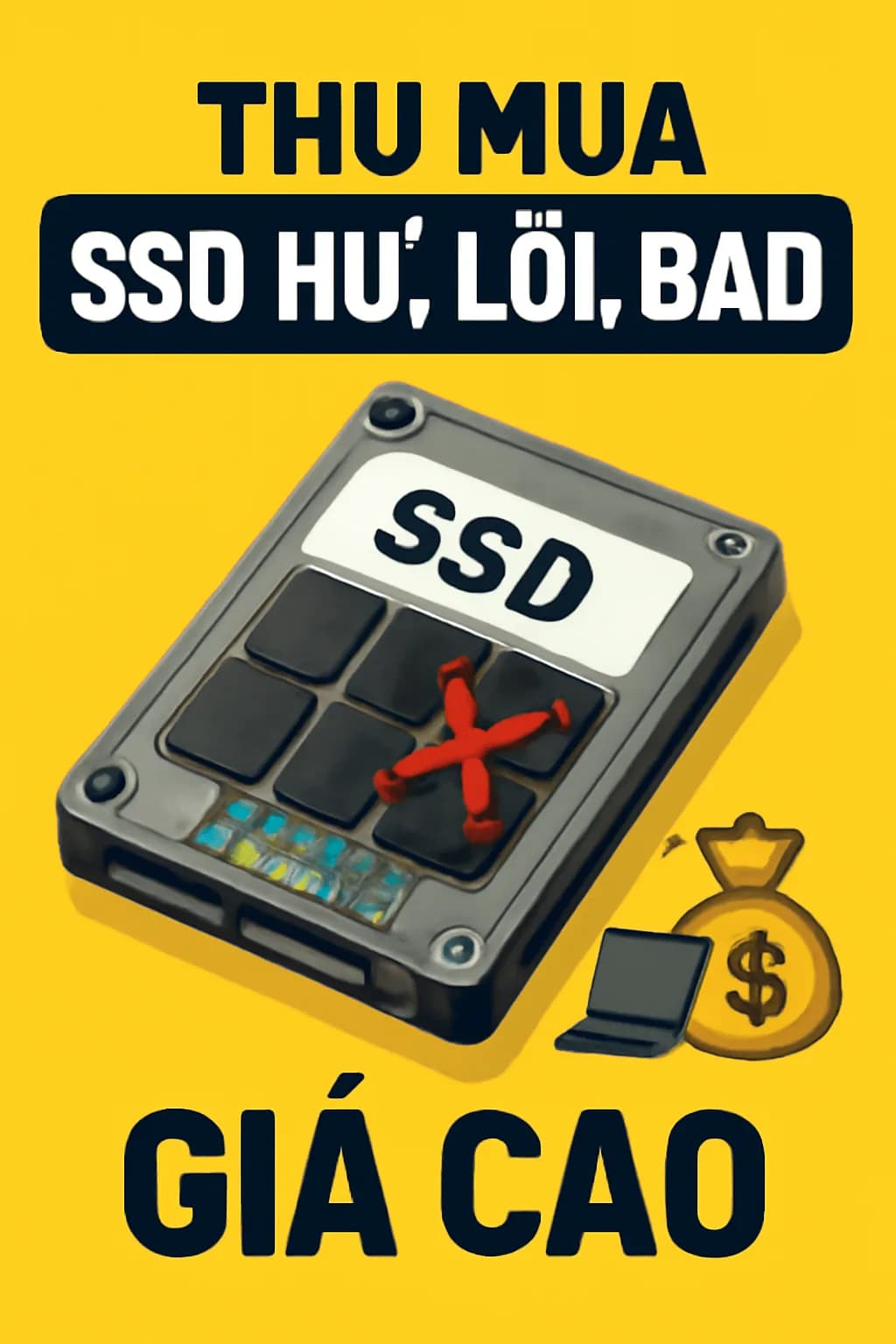 Thu mua SSD hư lỗi bad giá rõ tại Tân Bình