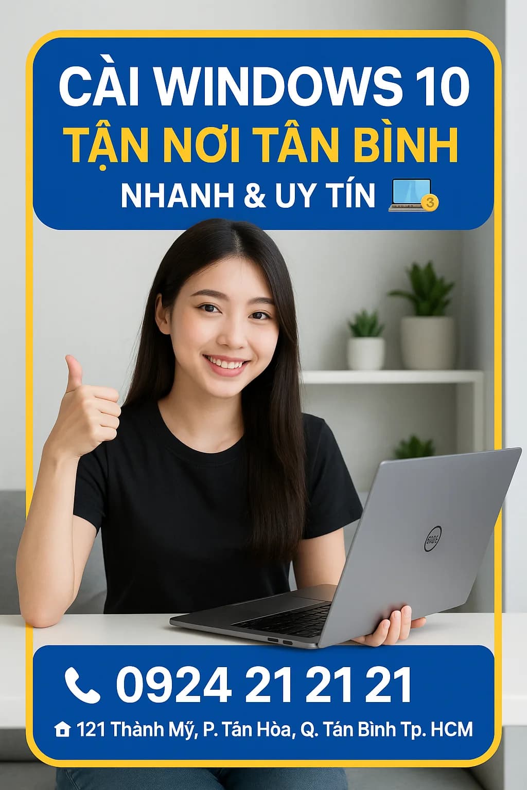 Cài đặt Windows 10 tận nơi Tân Bình