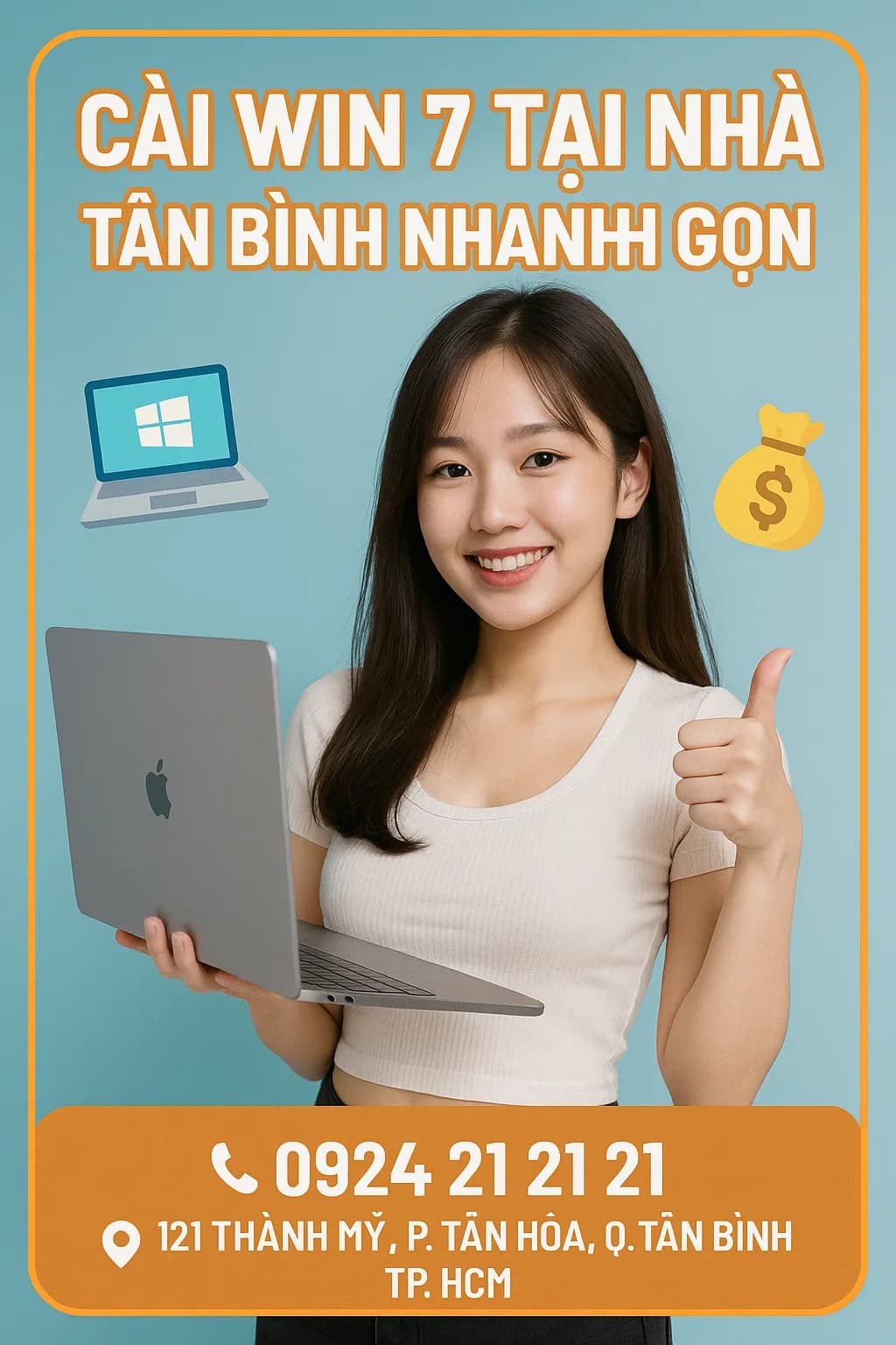 Cài Lại Win 7 Tại Nhà Quận Tân Bình Cho Máy Cũ