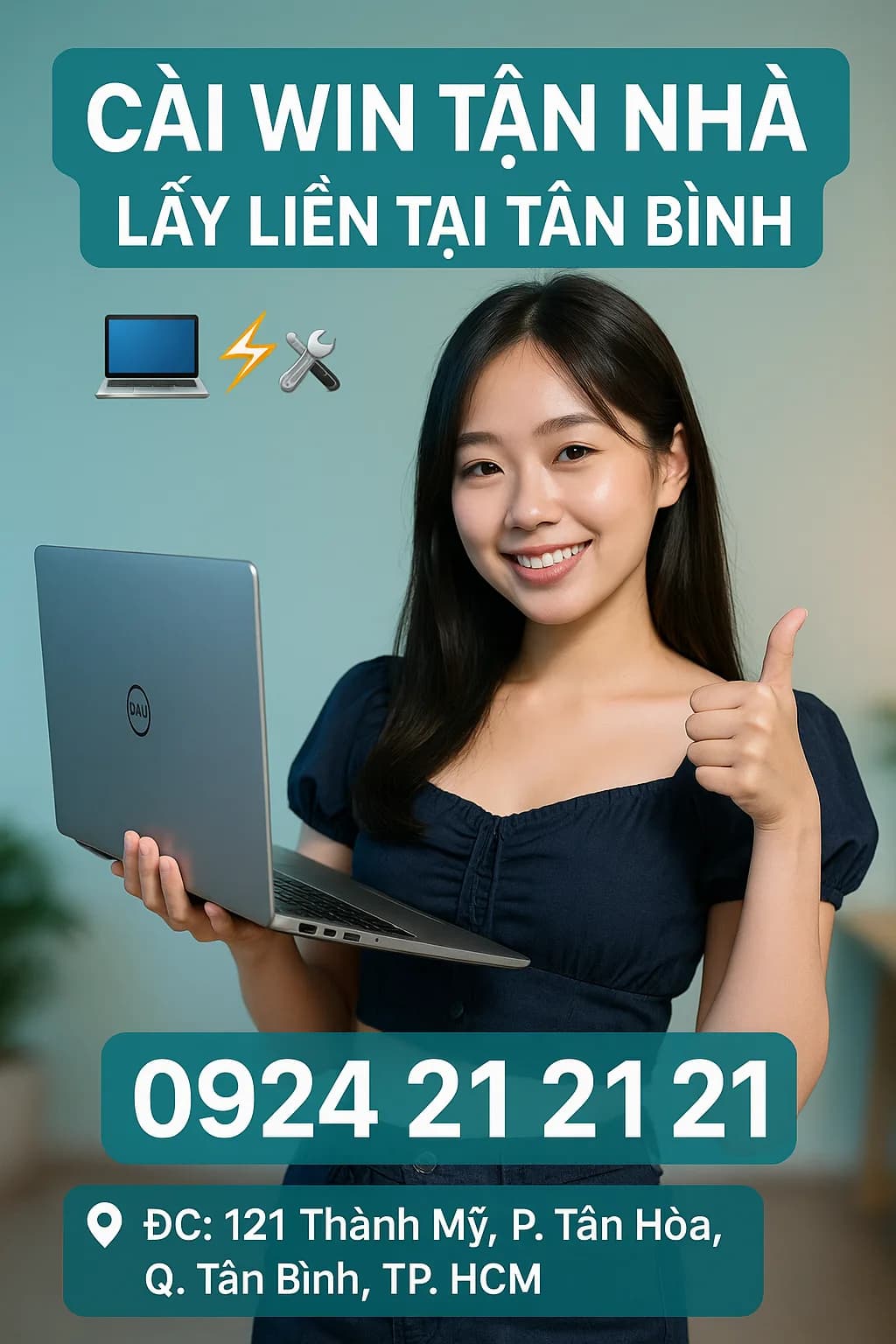 Cài win lấy liền tại nhà quận Tân Bình - Hướng dẫn cài đặt hợp lệ