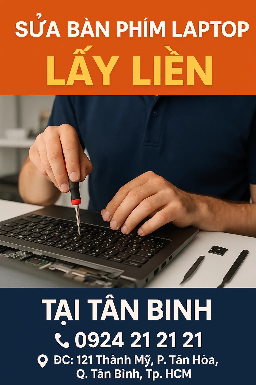 Thay Bàn Phím Laptop Giá Bao Nhiêu Tại Tân Bình