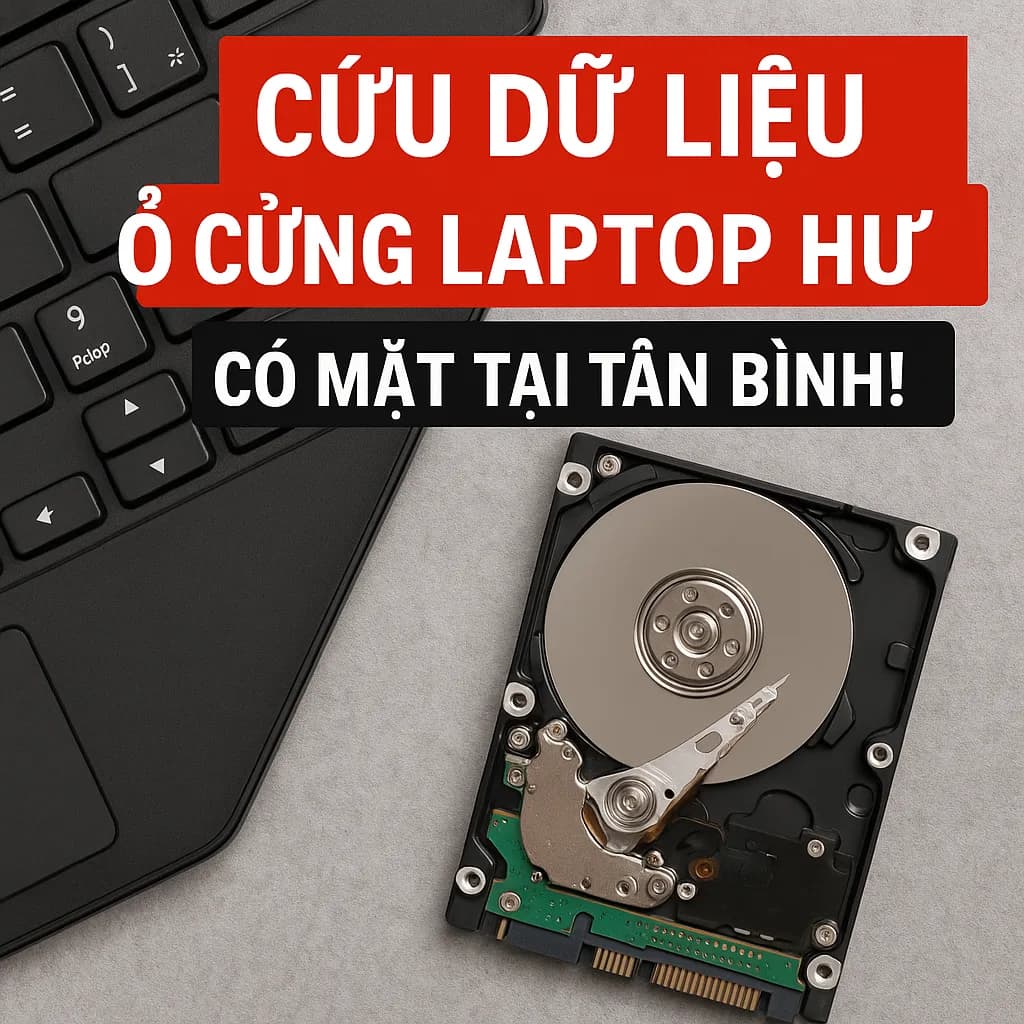 Cứu dữ liệu ổ cứng laptop bị hư tại Tân Bình