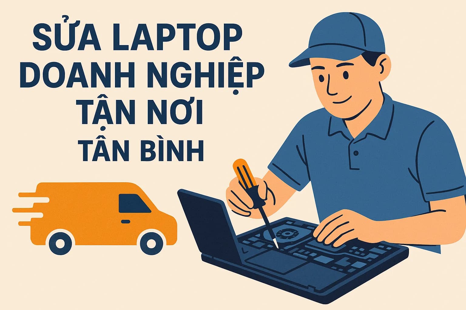 Địa chỉ sửa laptop cho doanh nghiệp Tân Bình