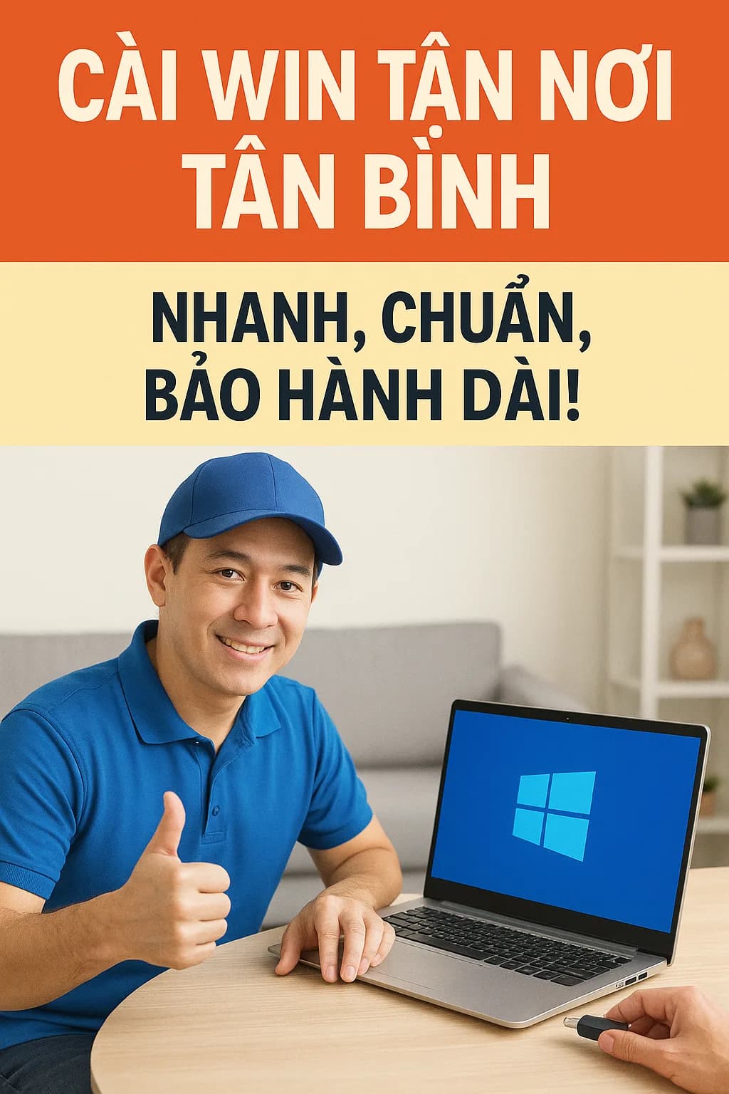 Dịch vụ cài Win tại nhà Tân Bình, cài đặt hợp lệ