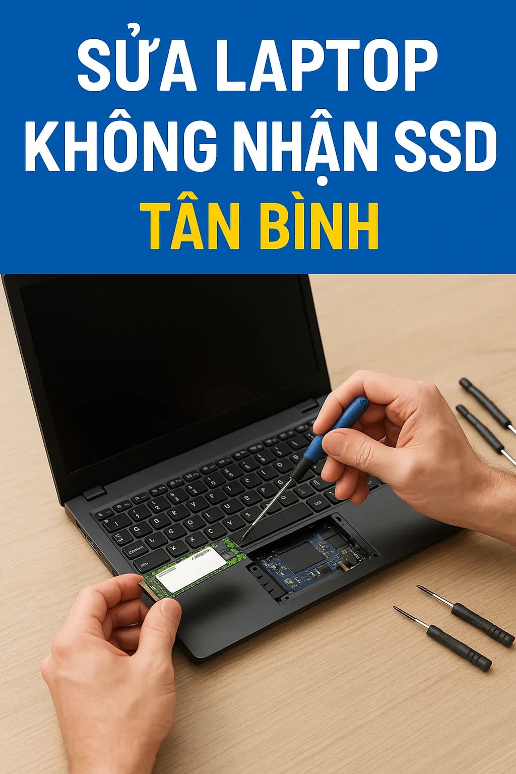 Sửa laptop không nhận ổ SSD ở Tân Bình