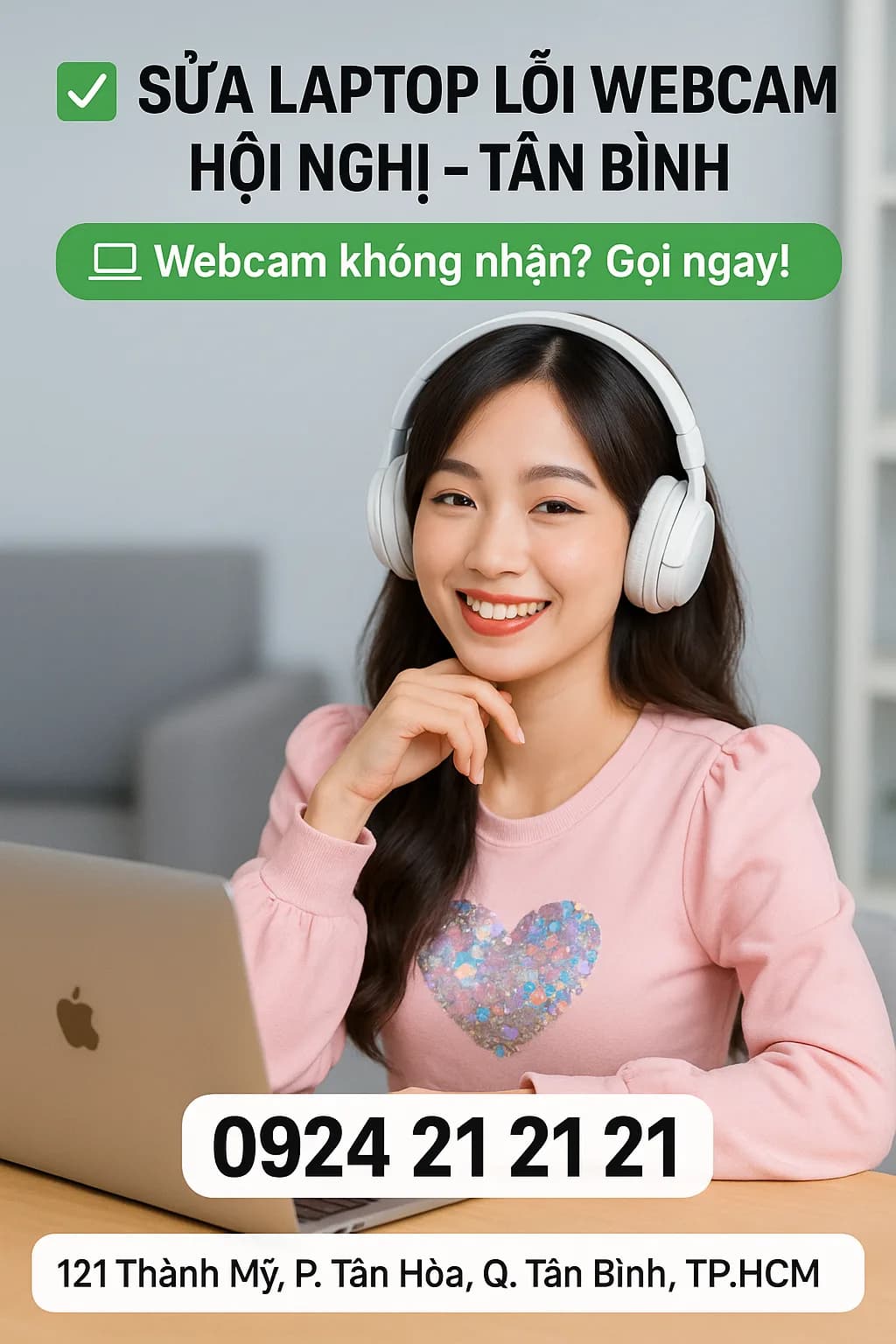Sửa laptop không nhận webcam tại Tân Bình