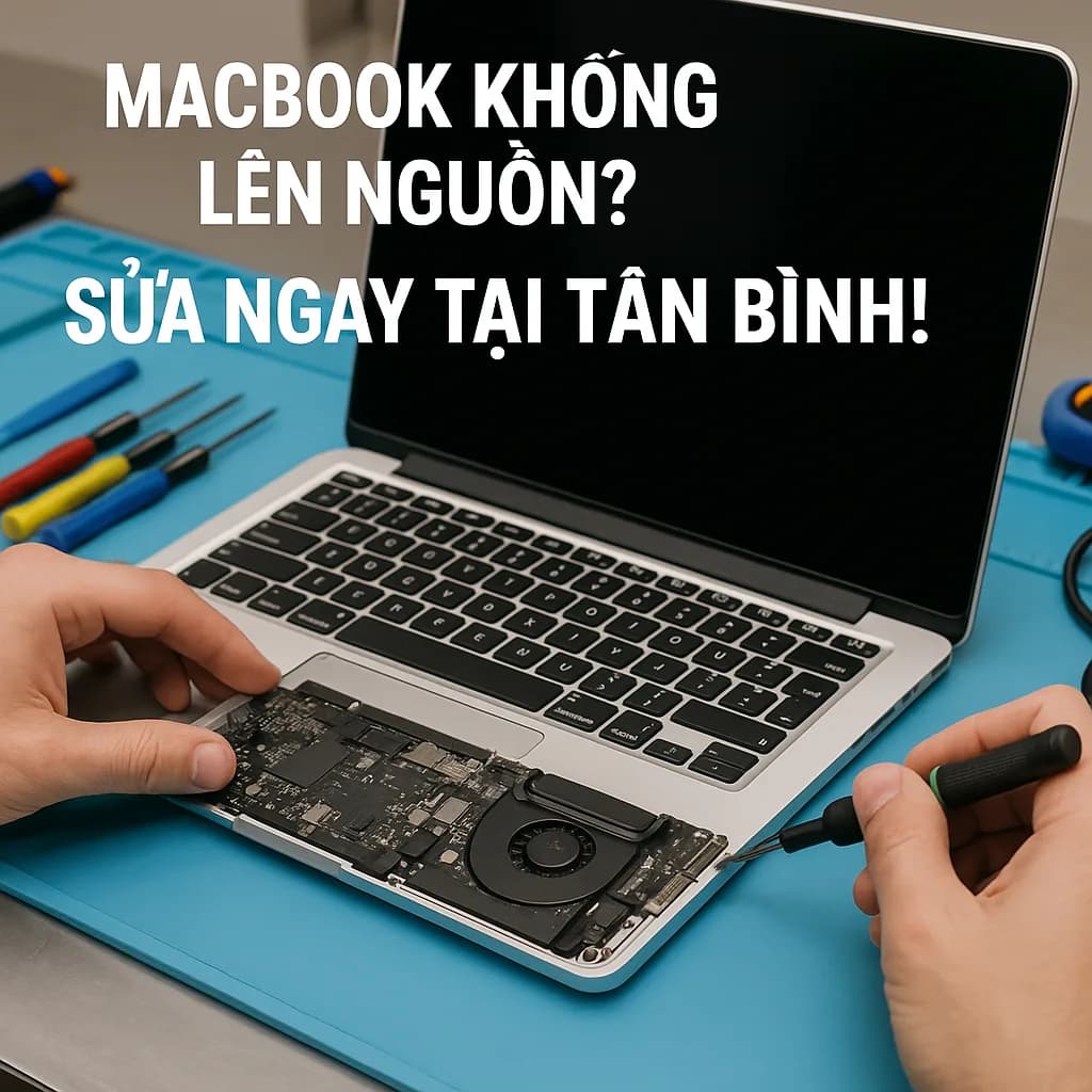 Sửa laptop MacBook không lên nguồn ở Tân Bình