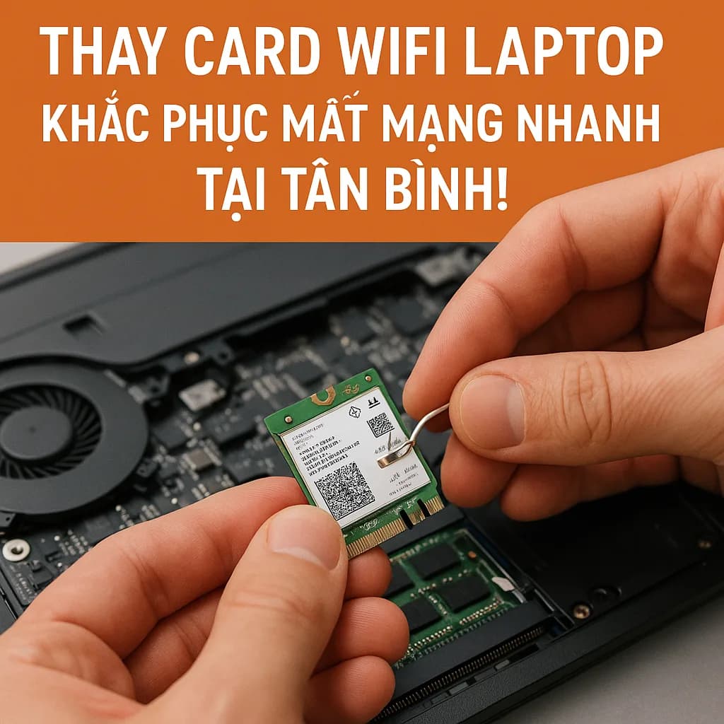 Thay Card WiFi Laptop Bị Rớt Mạng Tân Bình