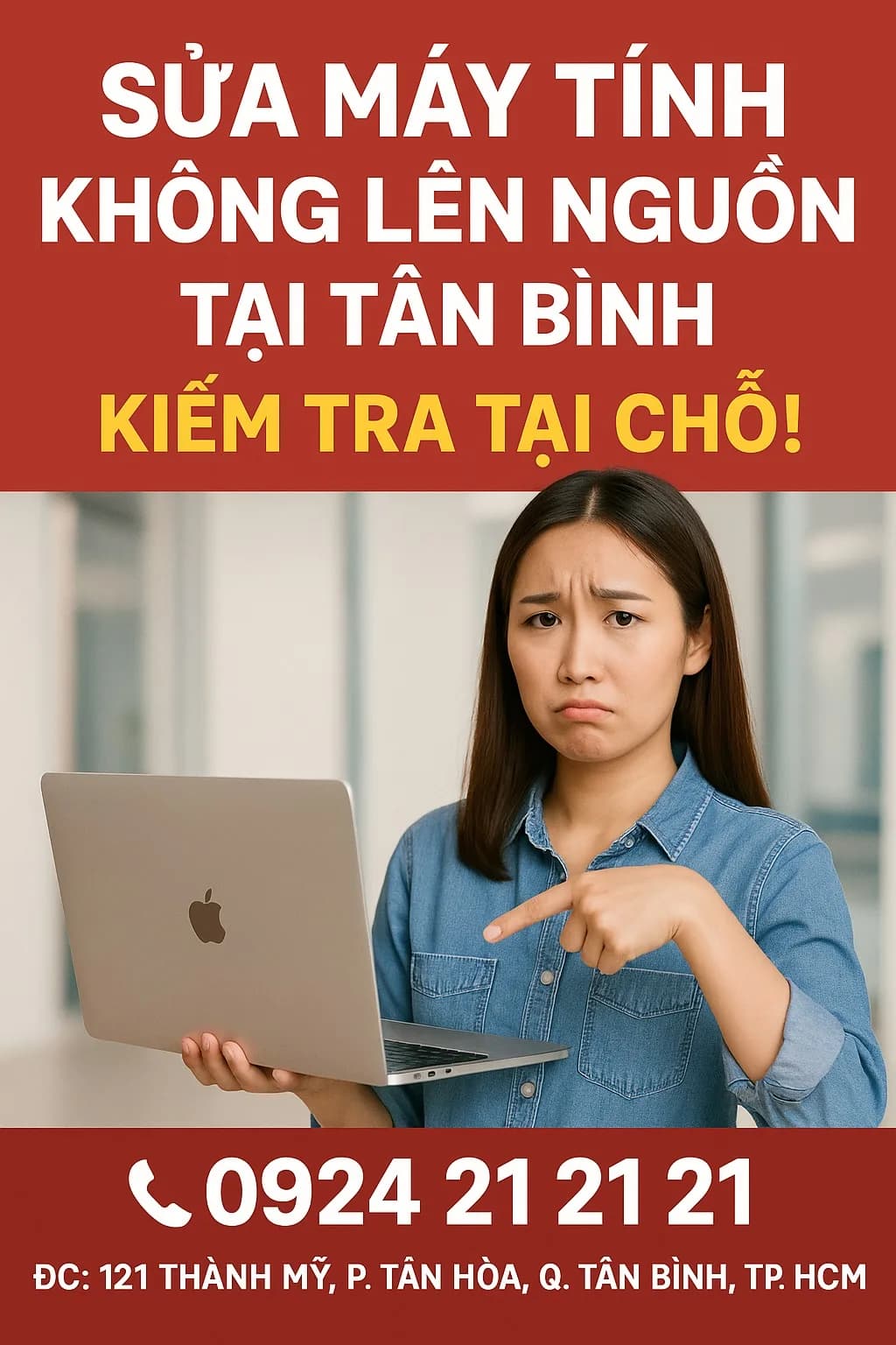 Sửa Máy Tính Không Lên Nguồn Tân Bình