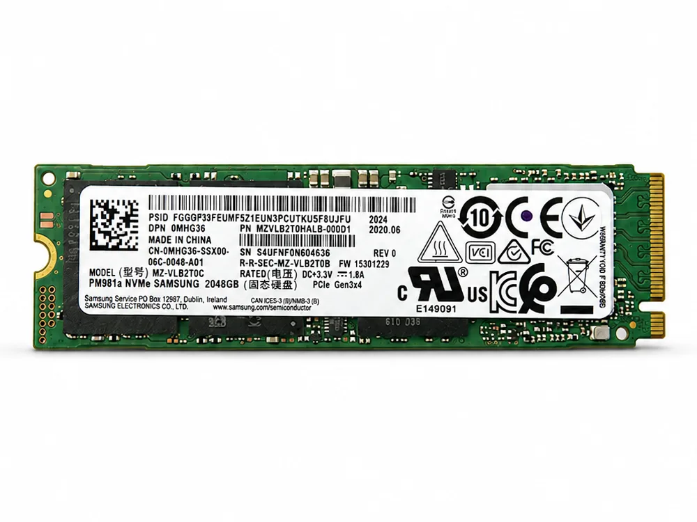 Samsung PM981a 2TB NVMe + Ugreen Box