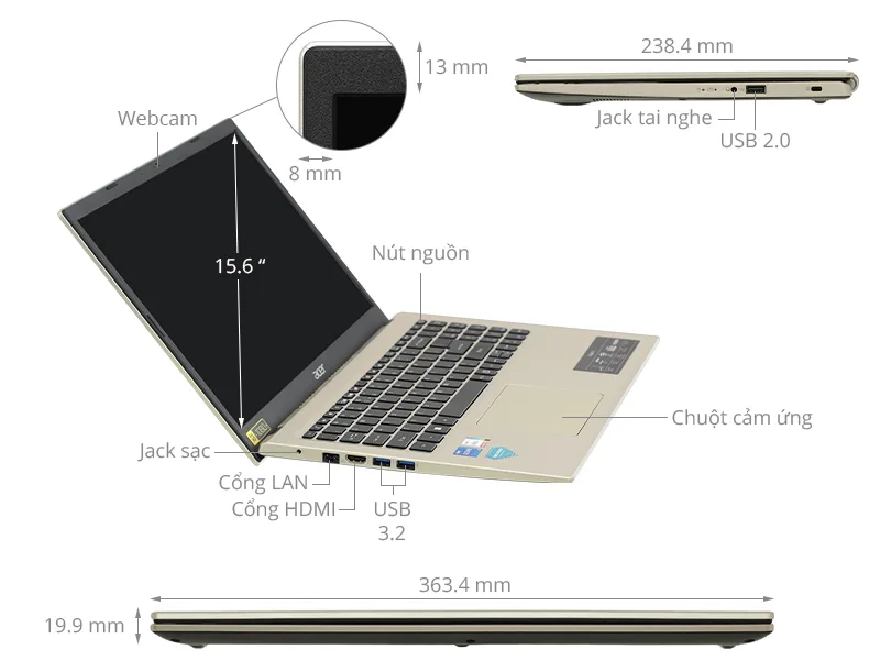 Laptop Acer Aspire 3 - 24 Laptop acer aspire 3 - máy tính giá sỉ