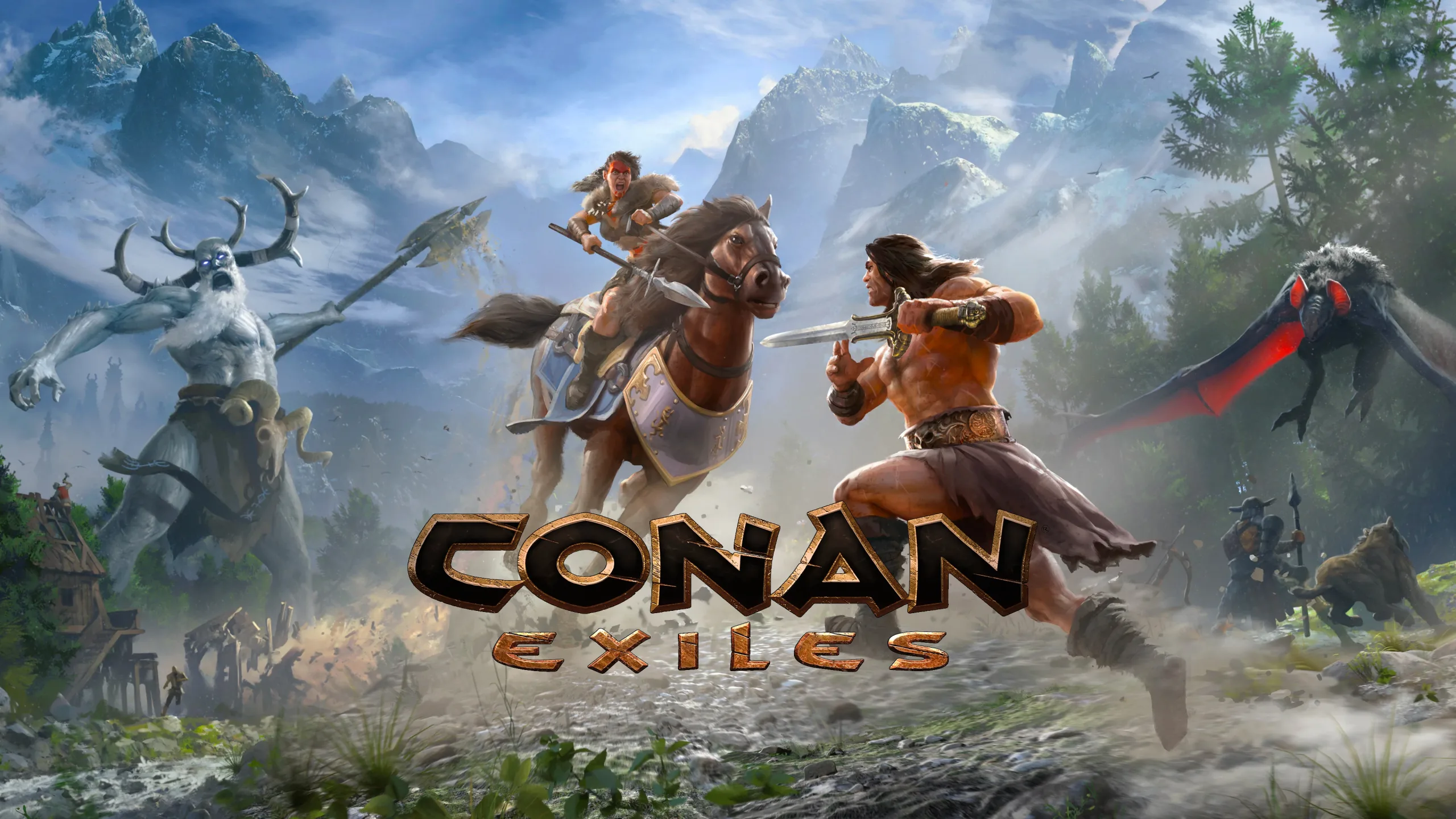 Bìa game conan exiles trên pc dùng để hướng dẫn cài đặt hợp lệ