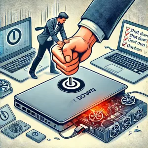 Không Tắt Máy Đúng Cách – Một Sai Lầm Nguy Hiểm Khi Dùng Laptop Cũ - 4 Không tắt laptop cũ đúng cách