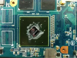 Hỏng chip vga khiến laptop không lên hình