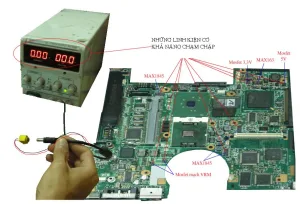 Laptop cách đo nguồn ra màn hình bằng đồng hồ số 