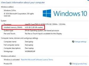Ram lỗi khiến laptop không hiển thị