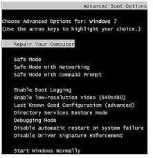 Safe mode cũng không hiển thị