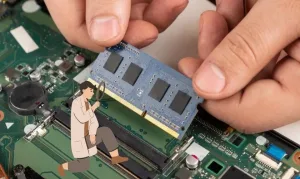 Ram lỗi khiến laptop không hiển thị