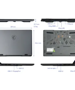 Msi sword 16 hx b14vfkg 045vn - máy tính giá sỉ