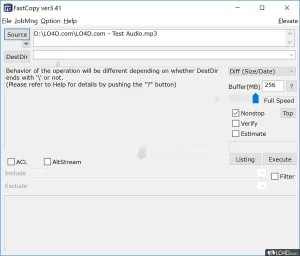 Phần mềm sao chép file nhanh fastcopy pro