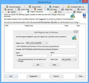Winpatrol plus chống phần mềm độc hại