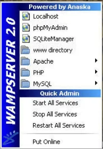 Phần mềm máy chủ web wamp 2. 0i