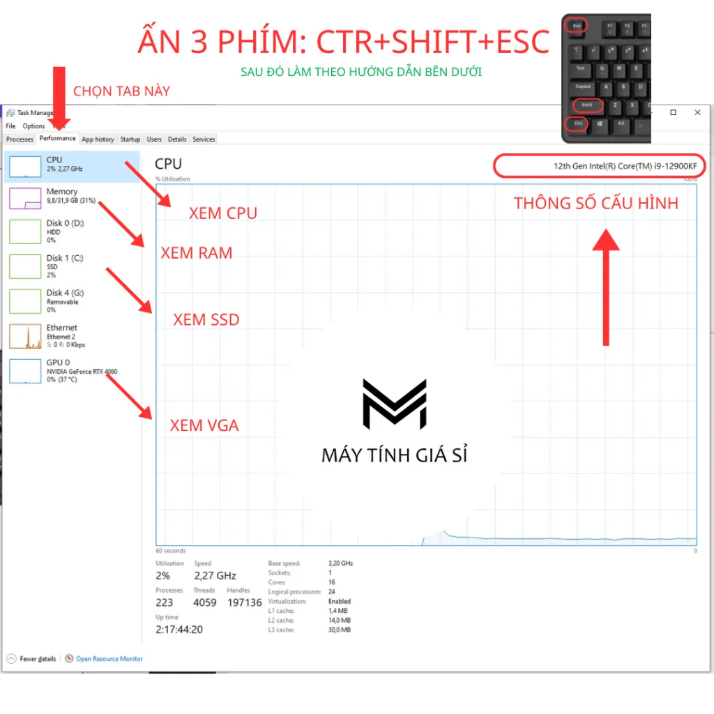 Hướng dẫn xem cấu hình máy tính
