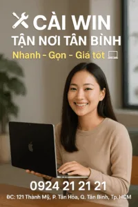 ⚡ cài win tận nơi quận tân bình ✅ chỉ từ 150k