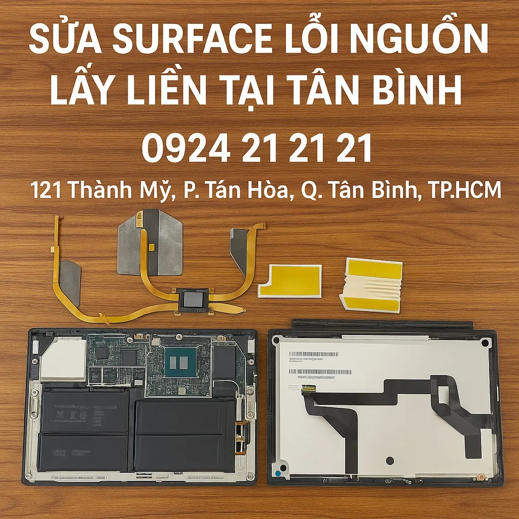 Sửa Máy Tính Bảng Surface Lỗi Nguồn Ở Tân Bình - 2 ⚡sửa máy tính bảng surface lỗi nguồn ở tân bình☎0924212121