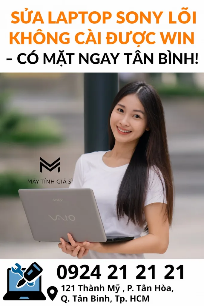 Sửa Laptop Sony Không Cài Được Win Tại Tân Bình - 2 Sửa laptop sony không cài được win tại tân bình📞0924212121.