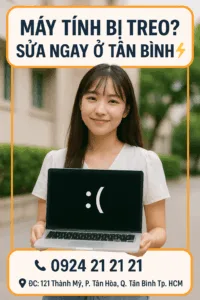 ⚡ sửa máy tính bị treo tân bình 🔥☎ 0924. 21. 21. 21