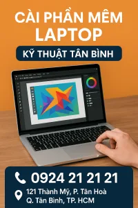 Cài đặt phần mềm đồ họa laptop kỹ thuật tân bình