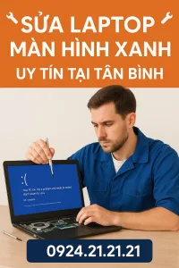 ⚡1 địa chỉ sửa laptop màn hình xanh uy tín tân bình ✅