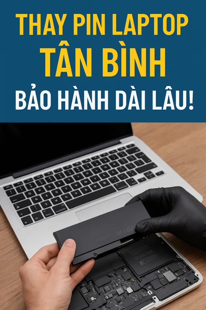 ⚡ Thay Pin Máy Tính Tân Bình 🔥 Lấy liền 15 phút 