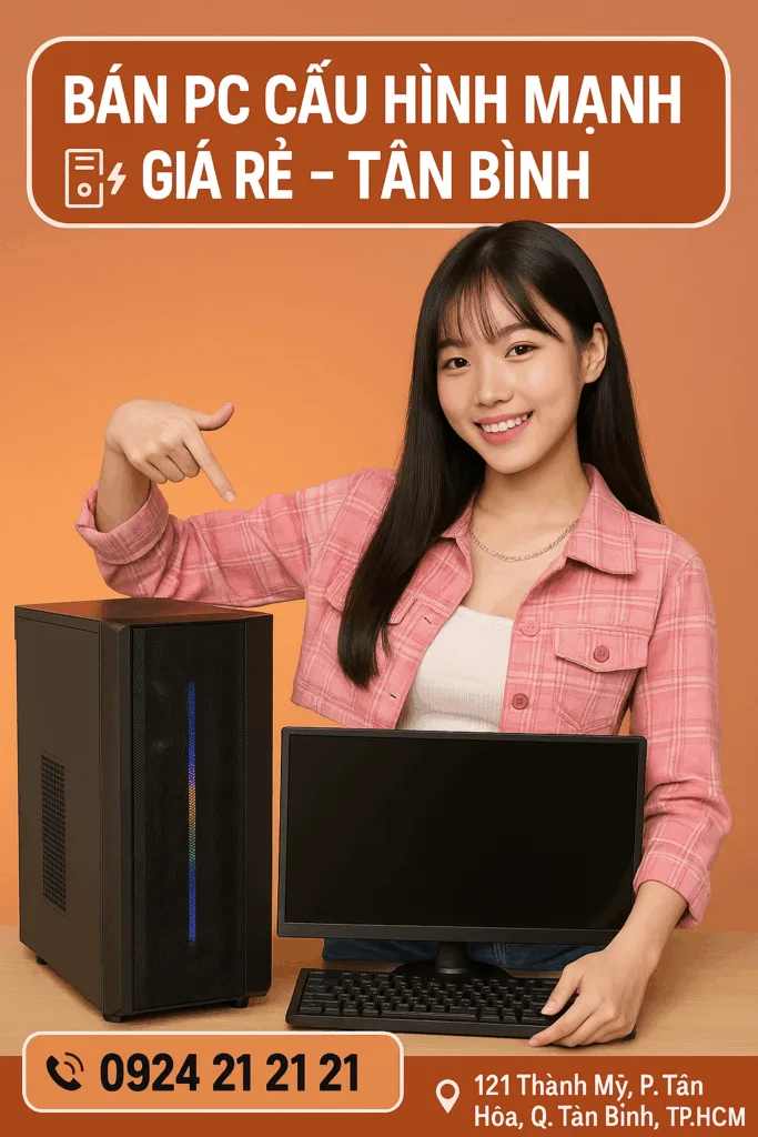 Bán máy tính cấu hình mạnh giá rẻ tân bình 2025