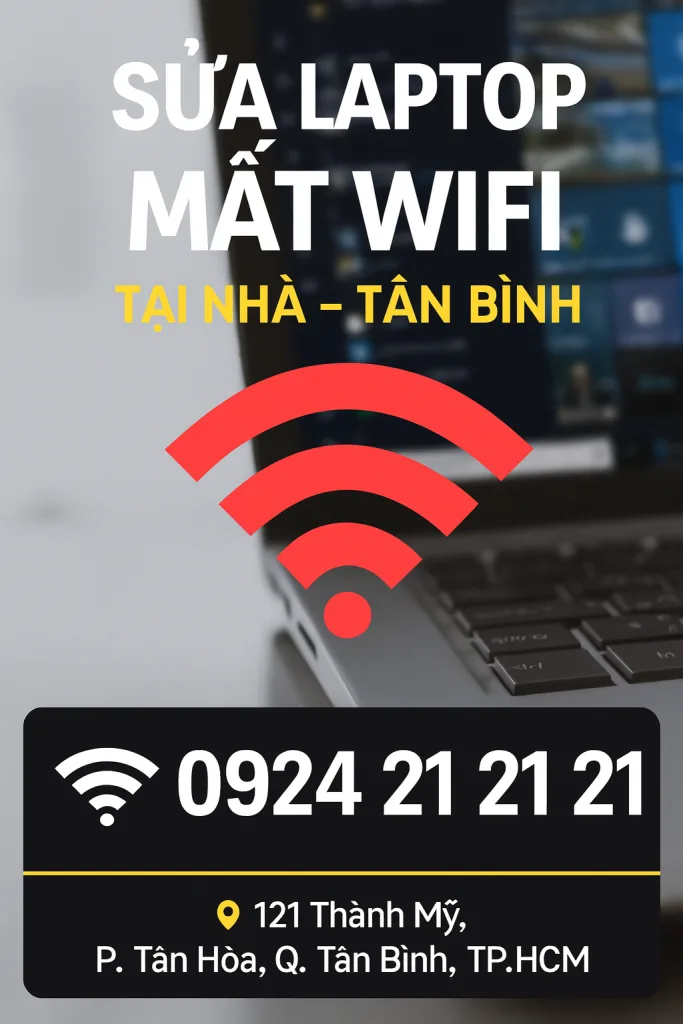 Sửa laptop Asus lỗi driver wifi tại nhà Tân Bình☎️0924212121
