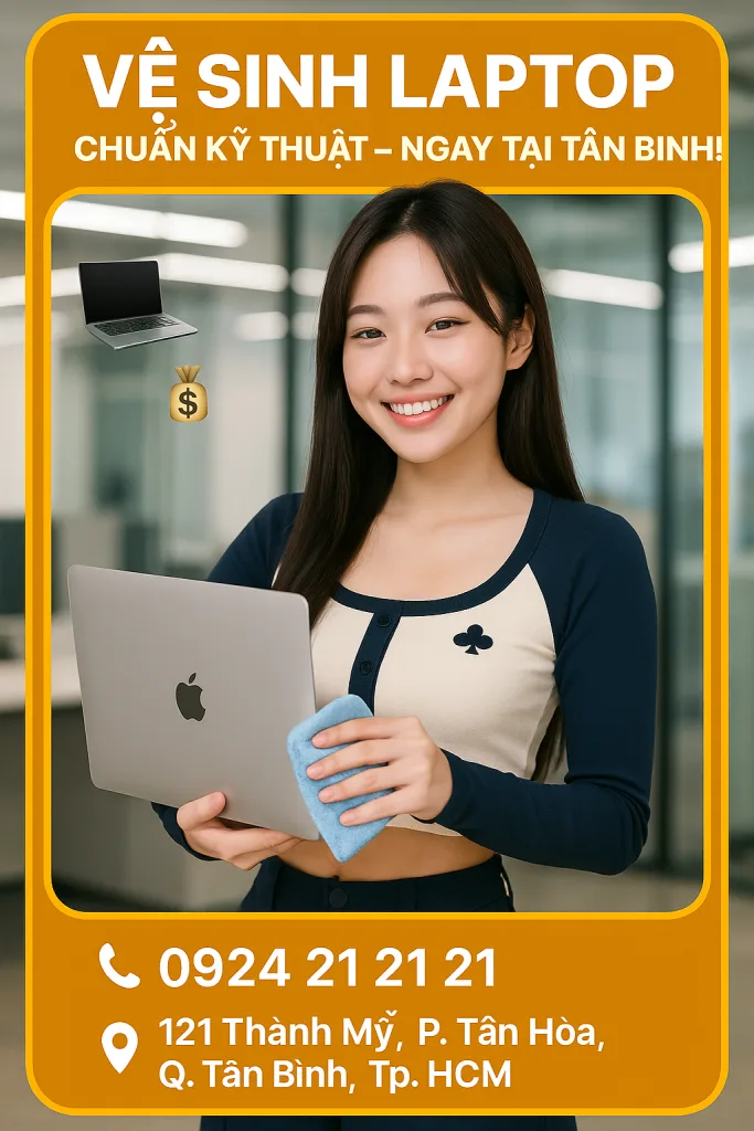 Vệ Sinh Laptop Định Kỳ Chuẩn Kỹ Thuật Viên Ở Tân Bình - 1 3 điểm vệ sinh laptop định kỳ chuẩn kỹ thuật viên ở tân bình