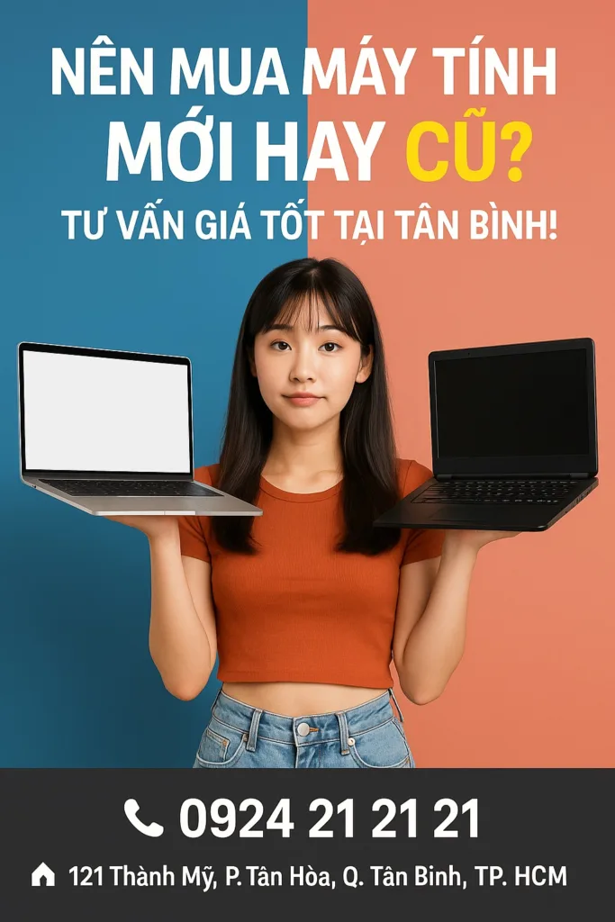 Nên mua máy tính mới hay cũ ở tân bình? Giá rẻ uy tín - máy tính giá sỉ