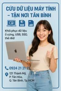 ⚡ cứu dữ liệu máy tính tân bình 2025 ✅ bảo mật – giá rẻ 🔥