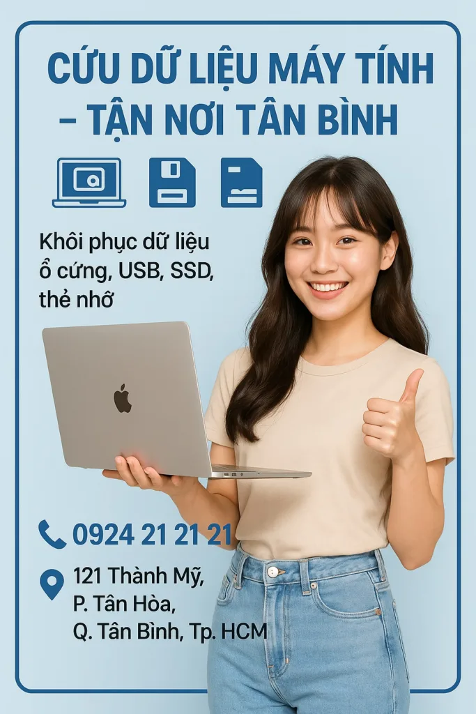 ⚡ cứu dữ liệu máy tính tân bình 2025 ✅ bảo mật – giá rẻ 🔥