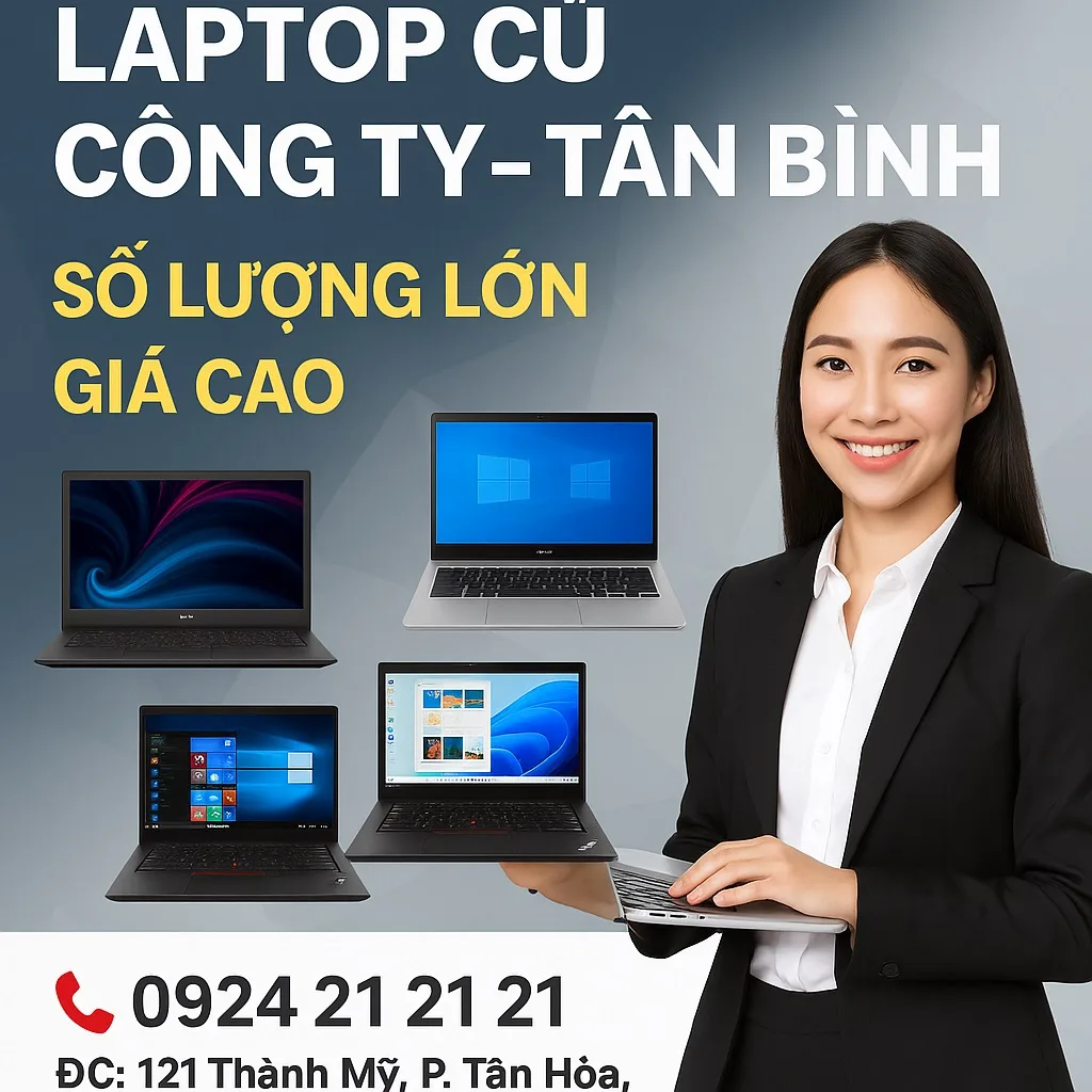 ⚡️ thu mua laptop cũ công ty số lượng lớn tân bình 2025
