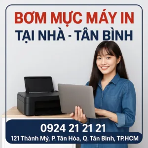 ⚡ bơm mực máy in tại nhà tân bình-nhanh–có mặt 15 phút!