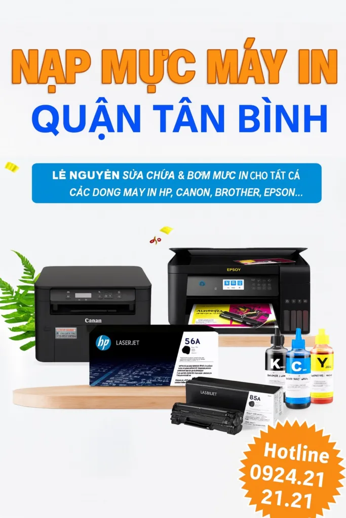 📌 Địa Chỉ Bơm Mực Máy In Tân Bình ⚡ nhanh 15p 