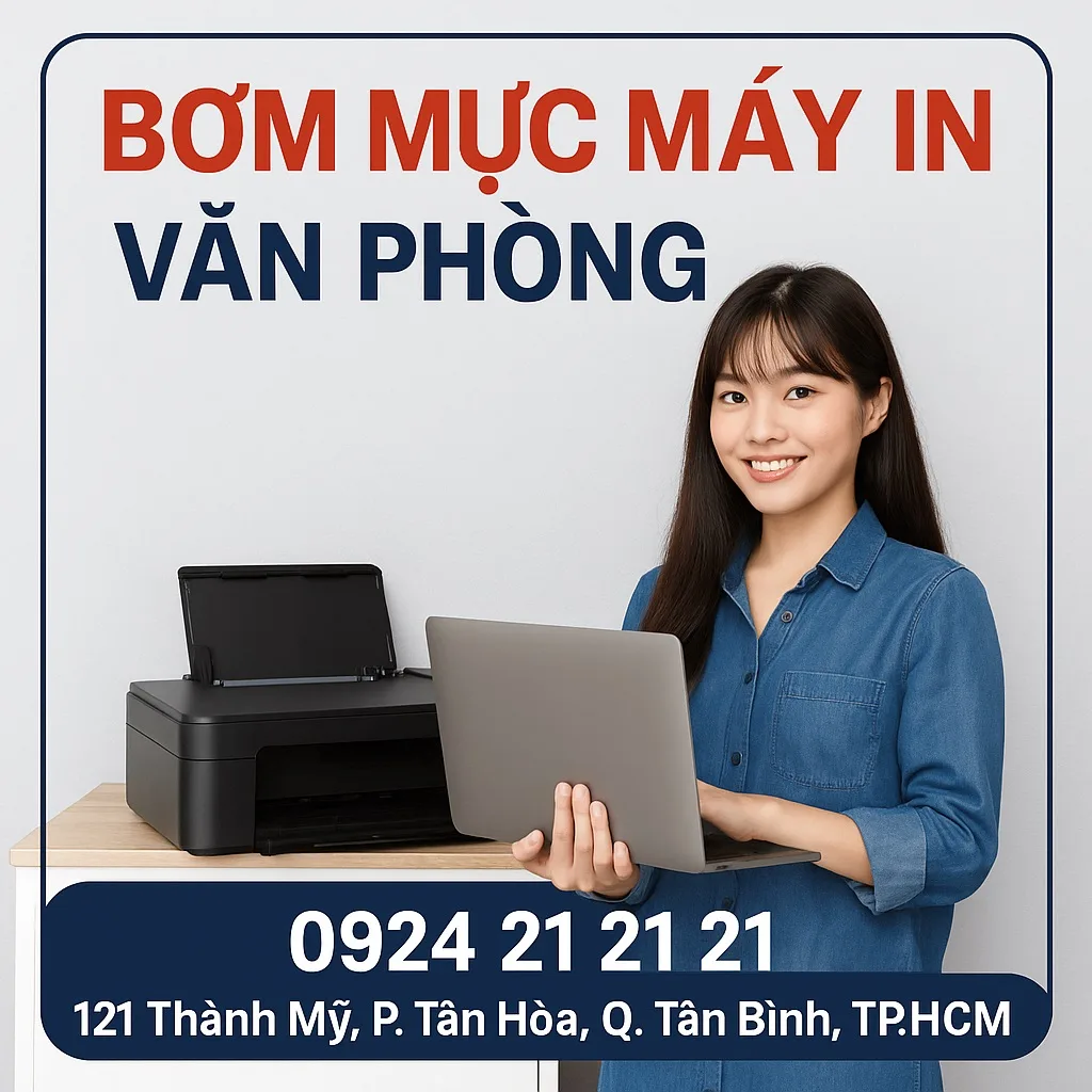 ⚡️bơm mực máy in văn phòng tân bình-có mặt sau 15 phút