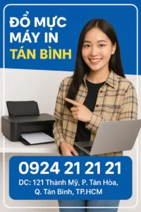 ⚡️ đổ mực máy in tân bình ✅ tận nơi 15 phút – giá rẻ 🔥